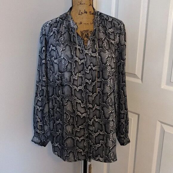 MICHAEL Michael Kors Tops - Michael Kors snake skin blouse
